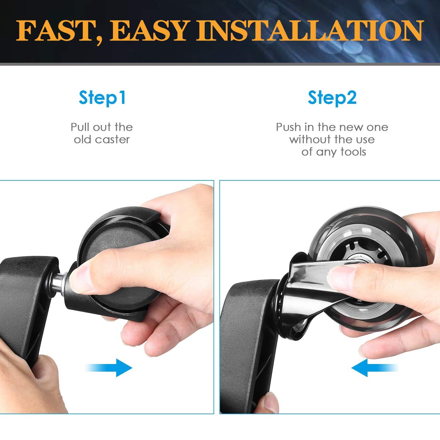 Office Rubber Chair Caster