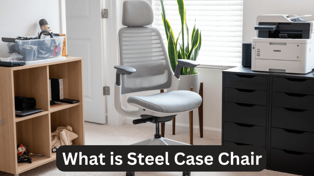 Steelcase office chair, designed for ergonomic comfort and workplace efficiency.